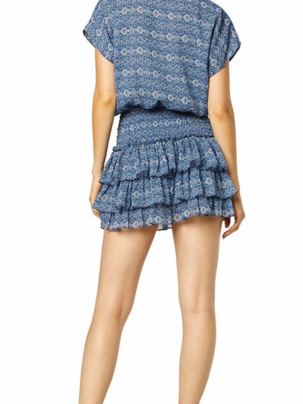 Misa Los Angeles Blue Printed Mini Dress - Picture 2 of 8